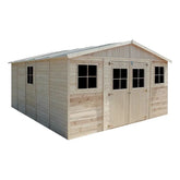 Abri de jardin en panneaux 17mm - 401x493cm - sans plancher - Timbela Ma boutique